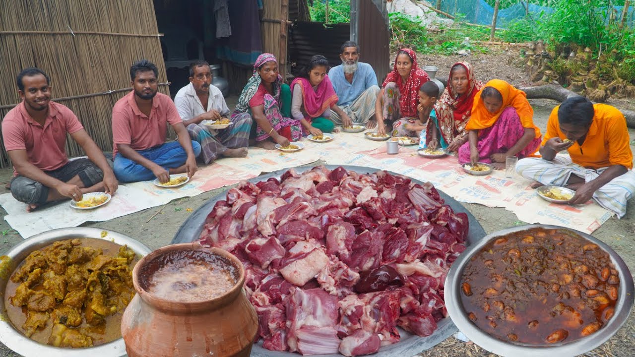 কষা খাসির গোস্তের ঝোল এবং নদীর চিংড়ির তরকারি ছিল অমৃত - Mutton Kosha & River Shrimp Fortunate Guest