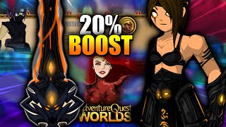 New Sword with Damage Boost! (20% Free Player) and New Items! AQW