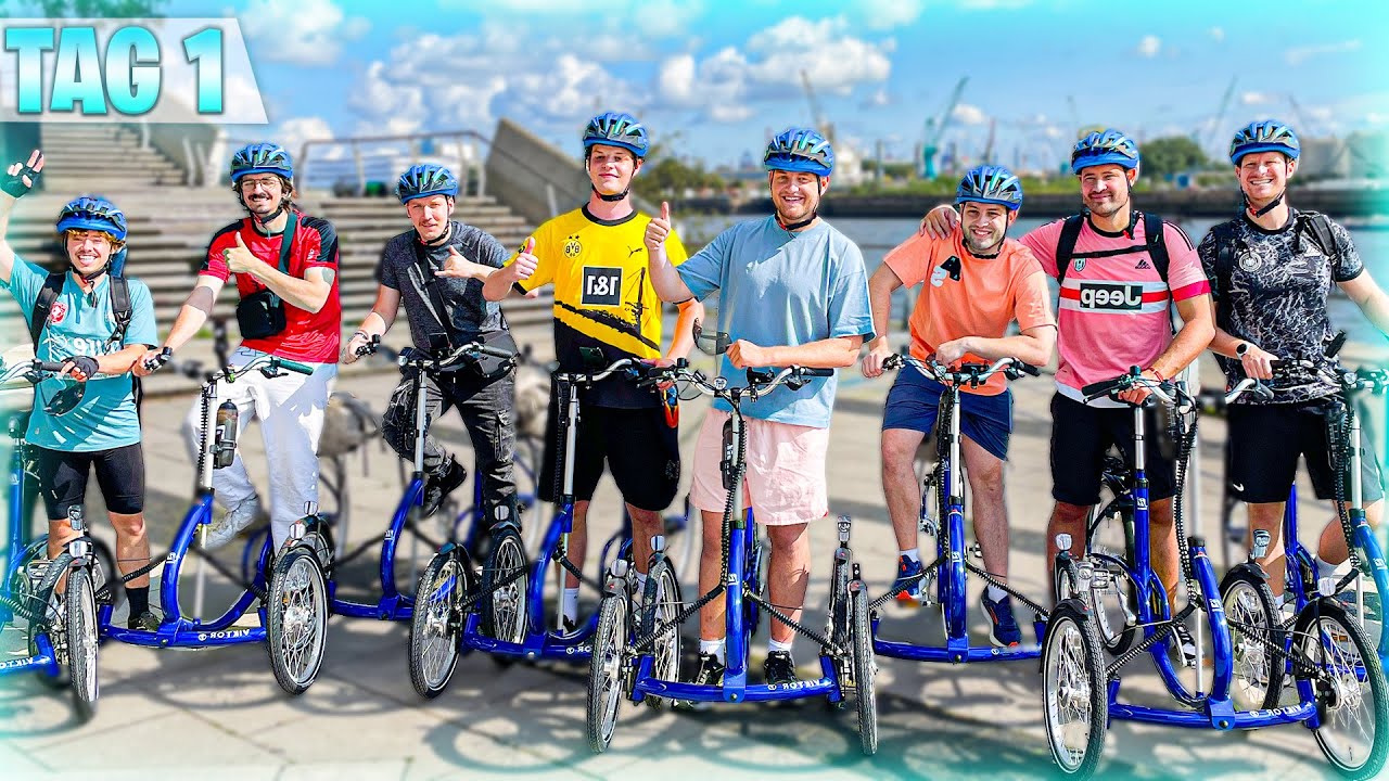 😨❌DIREKT DER ERSTE ABBRUCH bei der 5 TAGE FAHRRAD-Tour von Hamburg nach Kopenhagen?! - TAG 1