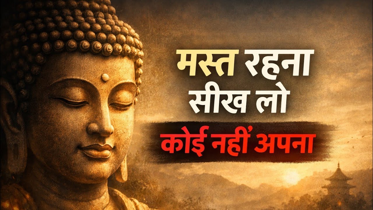 मस्त रहना सीख लो कोई नहीं अपना | Best Buddhist Motivation quotes in Hindi| Best motivation quotes 