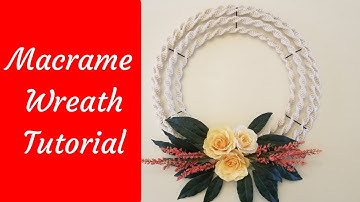 Macrame Spiral Knot Wreath Tutorial / How To Make A Easy Macrame Wreath