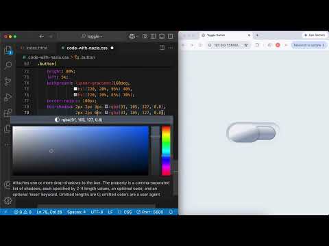 Create an Amazing Neumorphism Toggle Switch Using HTML & CSS | No JavaScript