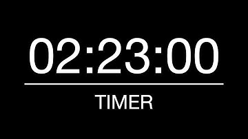 2 Hours 23 Minutes Timer/Countdown with Alarm - 143 Minutes