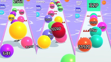 Ball Run 2048 🎯 Infinity 2048P 🍭 Best Mobile Gameplay Android iOS GAMEPLAY