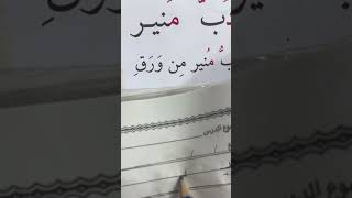 كيفية كتابة وقراءة درس ( دُبُّ مُنير)