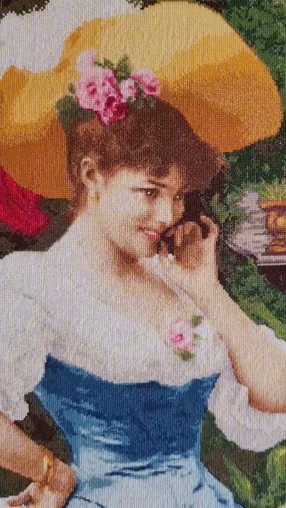 Шедевры мировой живописи в вышивке #вышивка #творчество #art # ...
