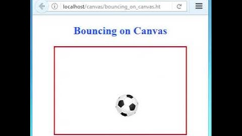 Bouncing on Canvas