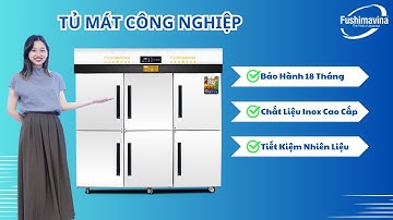 Tủ Mát Công Nghiệp Fushimavina | Tủ Mát 6 Cánh Inox | Dung Tích 1750L