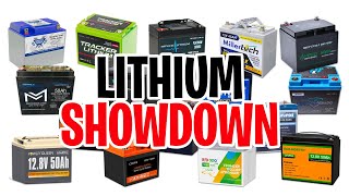 2024 50-60Ah Lithium Battery Comparison - LiFePO4 | Chins | LiTime | Dakota | MillerTech | Ionic