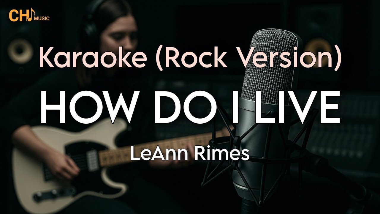 How Do I Live - LeAnn Rimes (Karaoke - Rock Version)