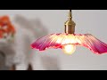 Flower Glass Plug In Pendant Lamp