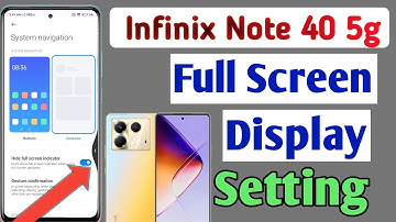 Infinix Note 40 5g full screen mode settings | How to use full screen display in Infinix Note 40 5g