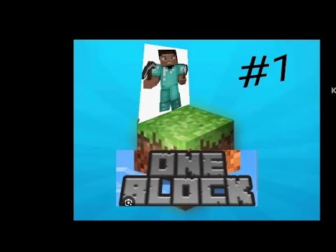 Minecraft one block series part 1 - YouTube