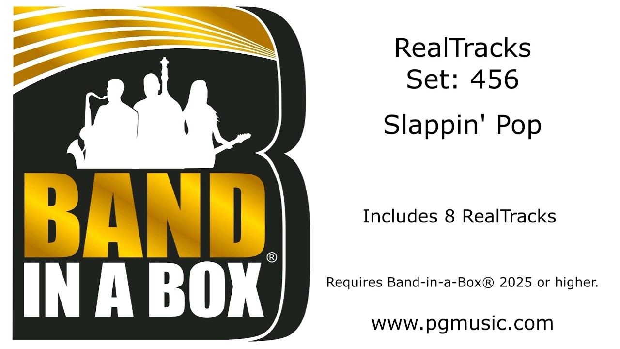 Band-in-a-Box® 2025 - RealTracks Set 456: Slappin' Pop - YouTube