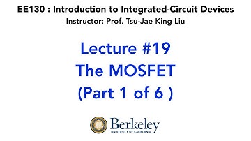 Lecture 19  | UC Berkeley EE130  Introduction to Integrated-Circuit Devices