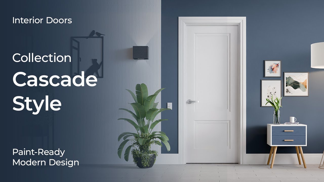 Collection Cascade Style Interior Doors | Paint-Ready Modern Design ...