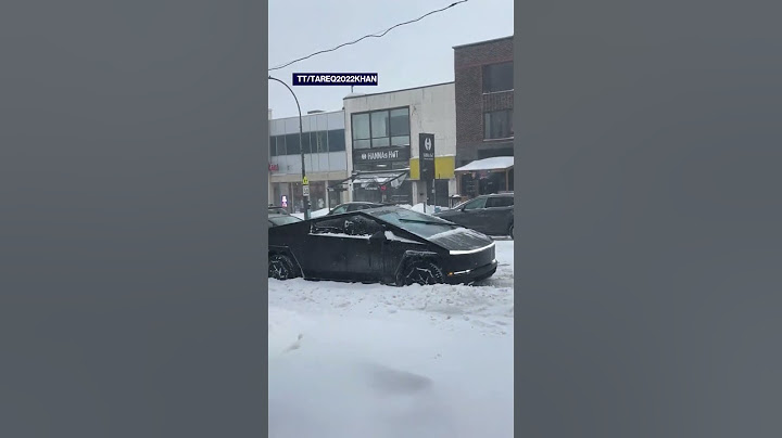 Cybertruck defeated by snowfall