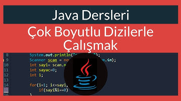 Java Dersi 16 : Çok Boyutlu Dizilerle Çalışmak