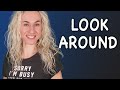 LOOK AROUND - минута английского в день (фразы с переводом и аудирование),  Урок 555