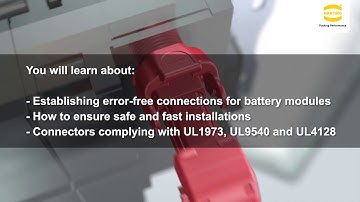 Live Webinar | Safe connections for modular battery storage systems #3