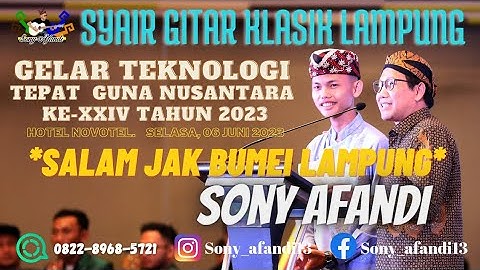 SONY AFANDI ~ GITAR KLASIK LAMPUNG || " SALAM JAK BUMEI LAMPUNG "