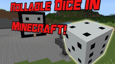 Minecraft Tutorial: How to make a dice that rolls random numbers!