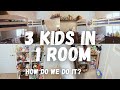 How we fit 3 KIDS in 1 ROOM!! (SMALL ROOM ORGANIZATION)