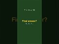 Math minute! ⏱️ Missing Number — how fast are you?