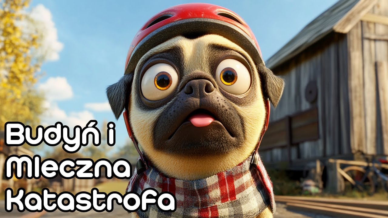 Mops Budyń i Mleczna Katastrofa 💩 | Bajki dla dzieci na dobranoc 🌙