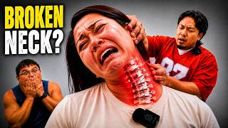 *DROPPED ON HER HEAD* AT 2 YEARS OLD! 😱 | EXTREME & EMOTIONAL Chiropractic NECK Crack | Dr Tubio