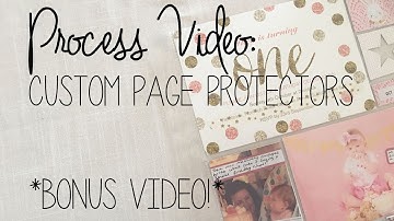 Process Video: Project Life - Creating Custom Pocket Pages *BONUS VIDEO*