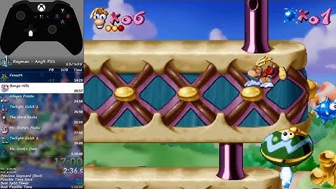 Rayman 1 PS1 - Any% Speedrun in 1h19m32s