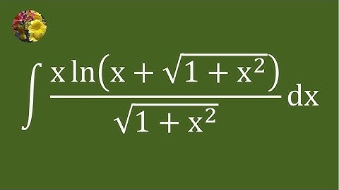 3rd method to evaluate the indefinite integral using hyperbolic functions (NP IIT JEE-Math-27AA)