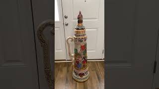 Gerz 32 Liter German Beer Stein King Gambrinus Lid Variant