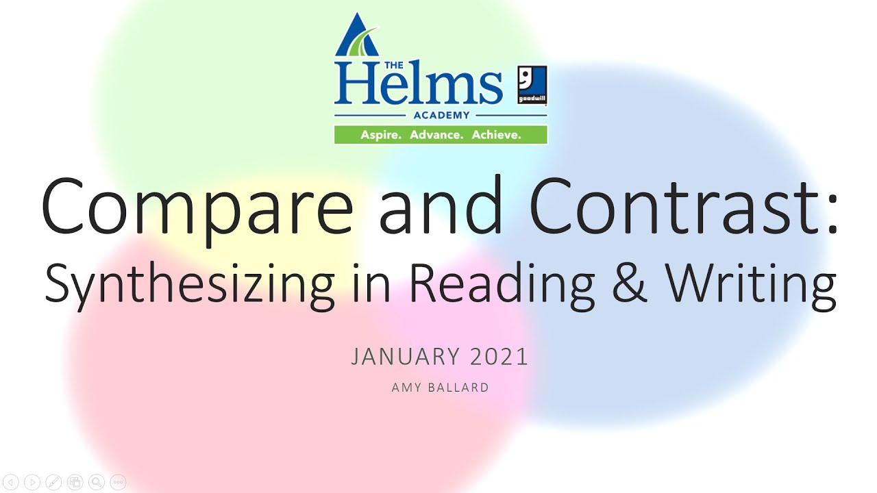 Compare And Contrast Synthesizing In Reading And Writing GED HiSET compare-and-contrast-synthesizing-in-reading-and-writing-ged-hiset