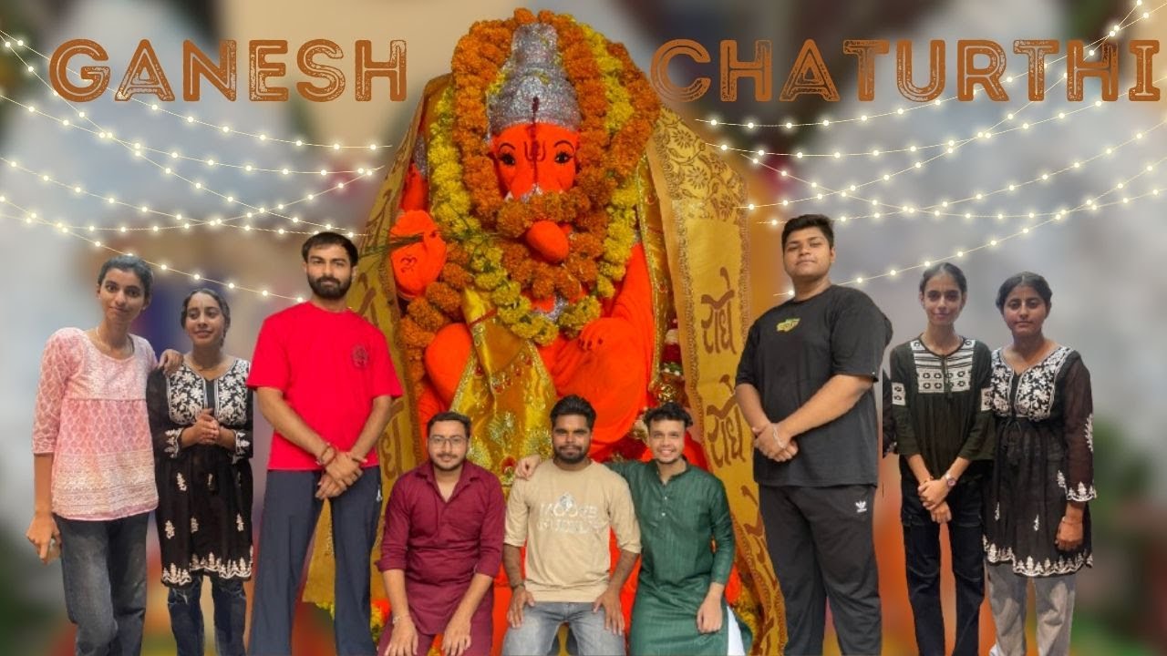 GANESH CHATURTHI | Welcoming bappa in our gali 🙌🙌