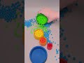 Zen Art 🧘🎨 Satisfying Colorful Cups Beads Falling | Your Brain will Like this 💗 #marblerunbb #zen