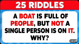 25 Mind-Blowing Riddles That Will Test Your IQ! 🧠