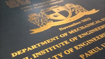 Parul University Thesis binding golden embossed thesis binding Taj binding fatehgunj vadodara