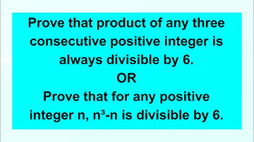 Prove that for any positive integer n, n³-n is divisible by 6.