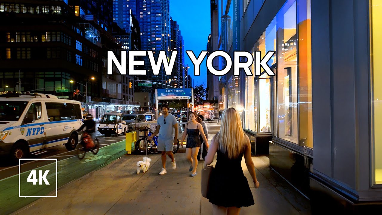 New York, Amerika Serikat | Jelajah Kota Malam 4K | 30 Sep 2025