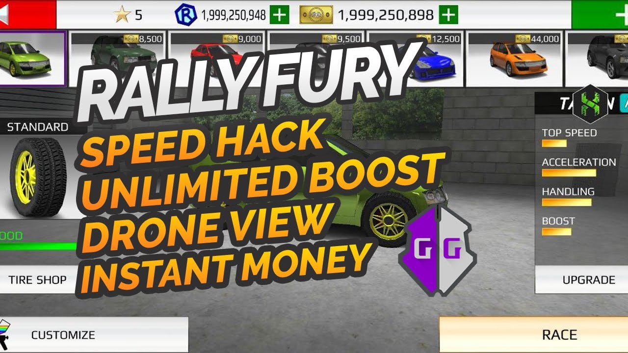 Rally Fury Cheat Speed Hack Unlimited Boost Drone View Instant Money Level Lua Scripts Gameguardian