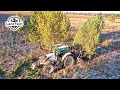 Трактор с мульчером уничтожает большие деревья! VALTRA T234 с мульчером FAE 225