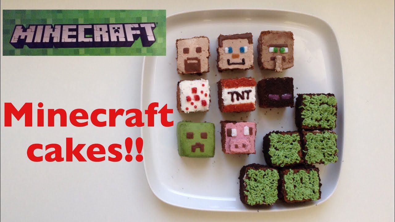I Made Minecraft Cakes マインクラフトケーキ作ってみた 마인 크 래프트 케이크를 만들었다 Youtube