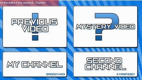 How to make a video ending (outro) like kyr speedy or smosh - using annotations tutorial
