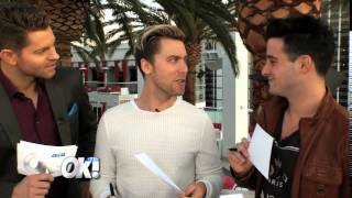LANCE BASS AND FIANCE MICHAEL TURCHIN PLAY A LITTLE GAME WITH JAYMES VAUGHAN