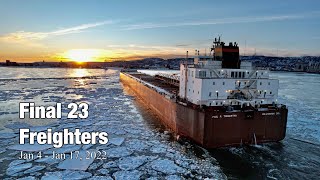 The Final 23 Freighters of the Twin Ports 2021/22 Shipping Season