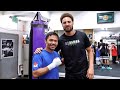 KLAY THOMPSON visits MANNY PACQUIAO!