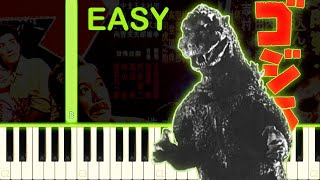 Frigate March Song l GODZILLA 1954 - EASY Piano Tutorial