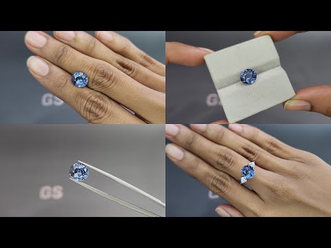 Teal sapphire oval cut 4.03 carats, Sri Lanka Video  № 1